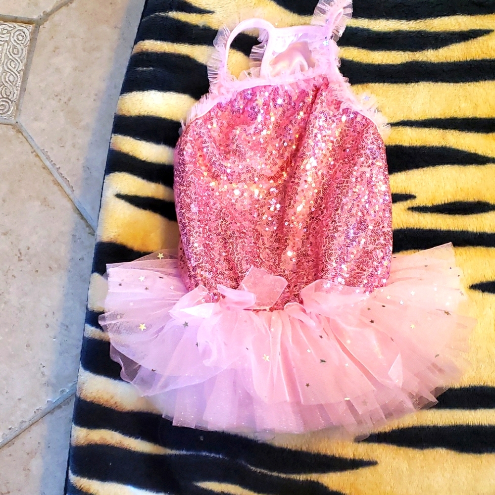 Adorable XL Pink sequence Doggie TuTu